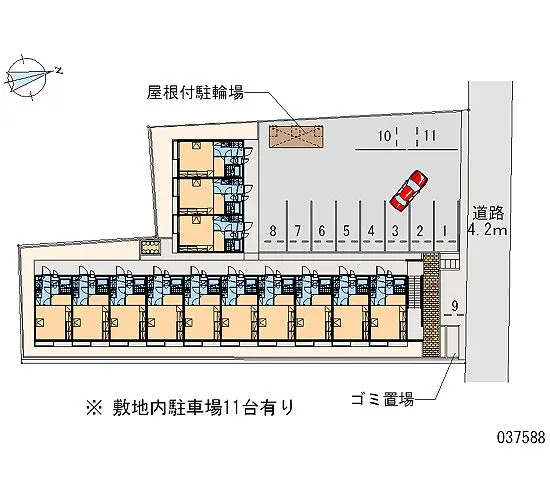 香芝市瓦口 月極駐車場